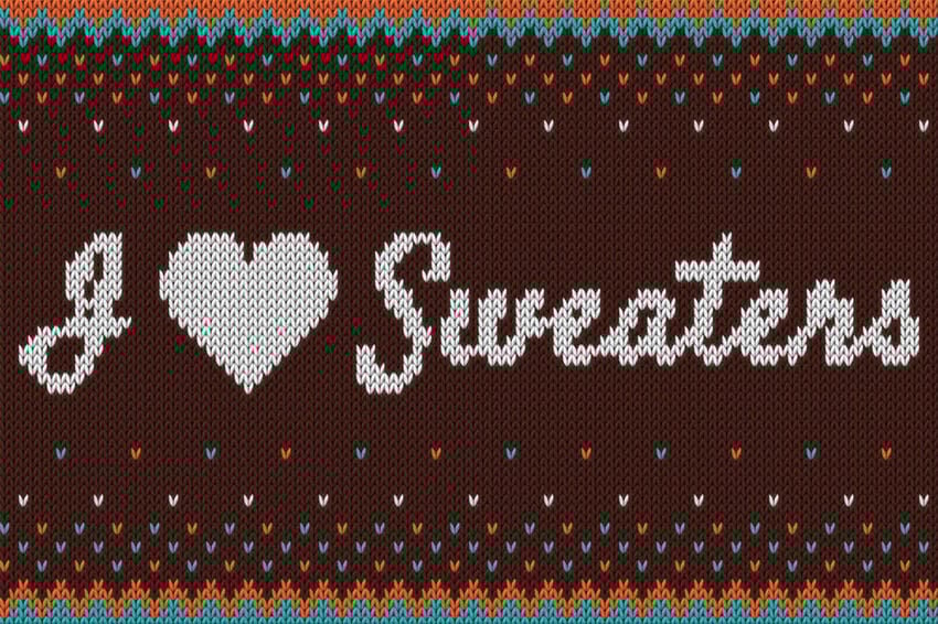 I ♥ Sweaters Layer Styles Photoshop
