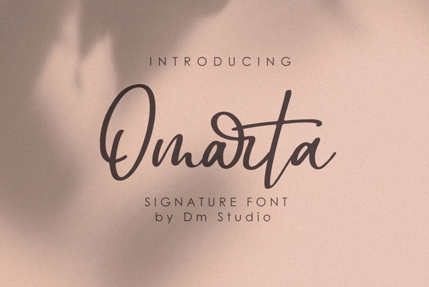 Omarta Fall Calligraphy Font