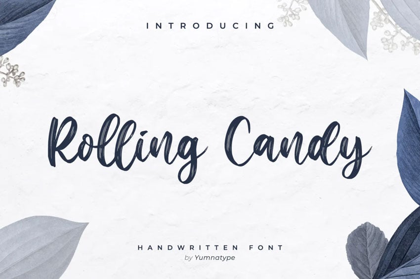 Rolling Candy Beautiful Handwritten Font
