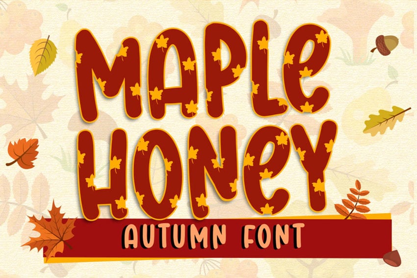 Maple Honey Autumn Fall Font