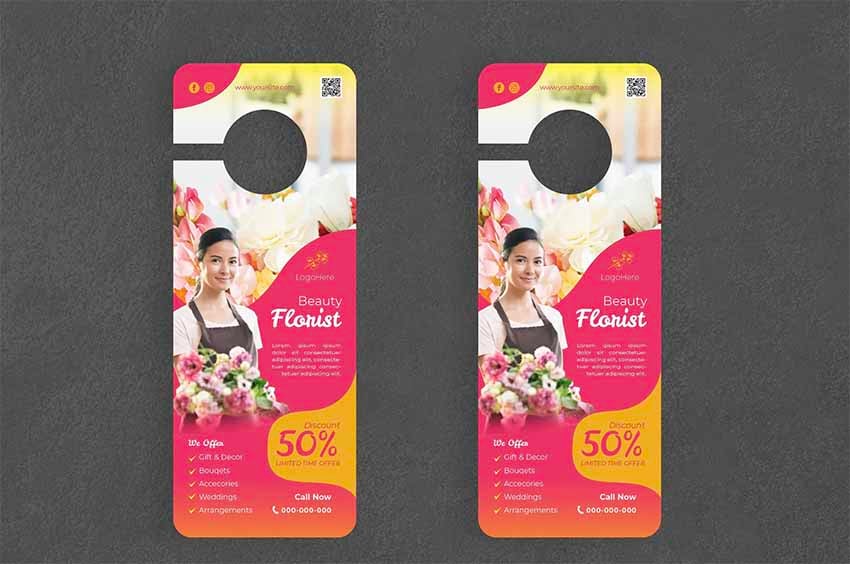 Florist Door Hanger Creative Promotion