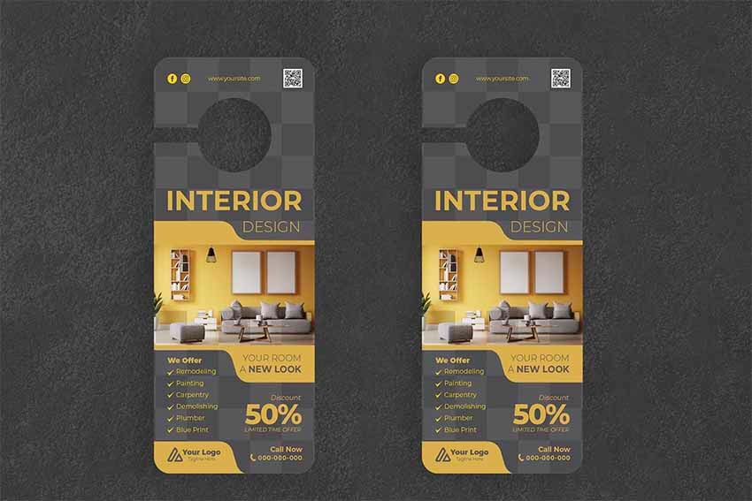 Interior Design Door Hanger Creative Promotion