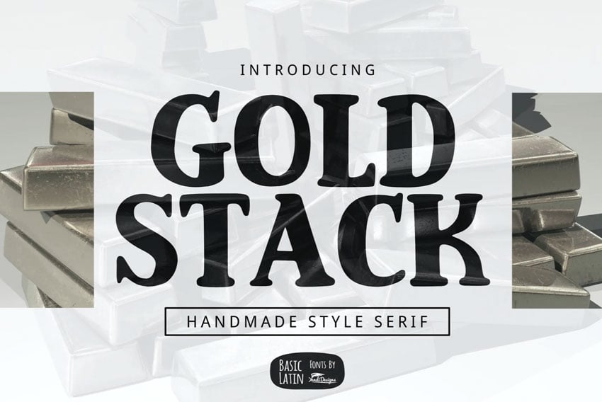 Gold Stack Round Slab Serif Font