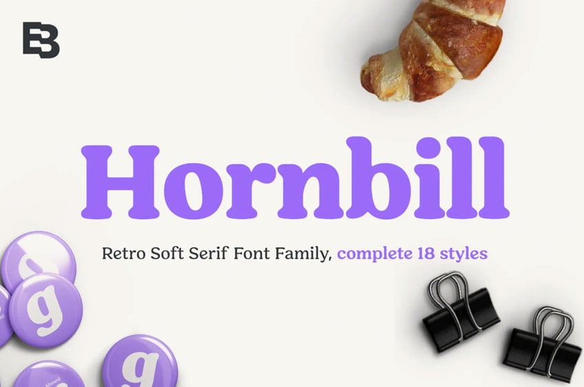 Hornbill Retro Typeface