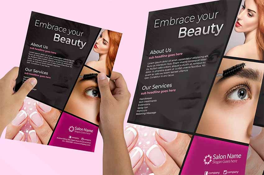 Hair Flyer Template