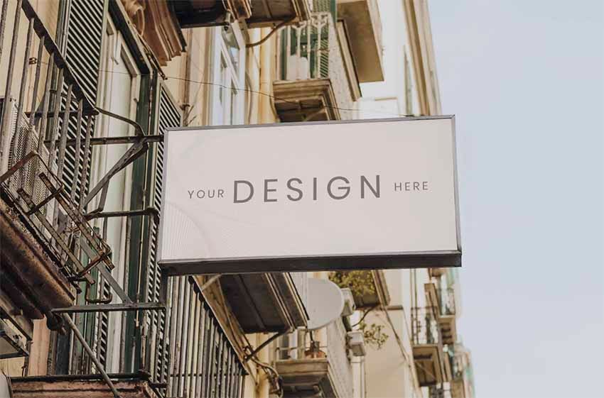 Building Sign Mockup