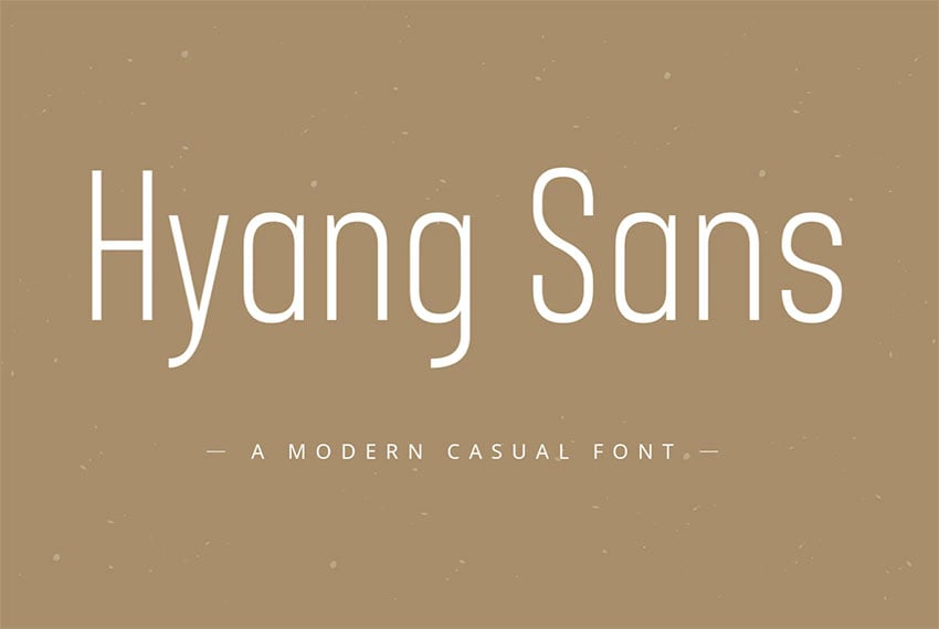 Hyang Clean Modern Fonts