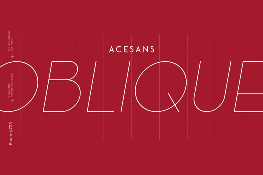 Ace Geometric Sans Serif Oblique