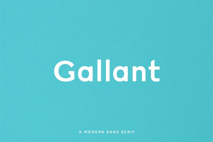 Gallant Geometric Sans Serif Typeface