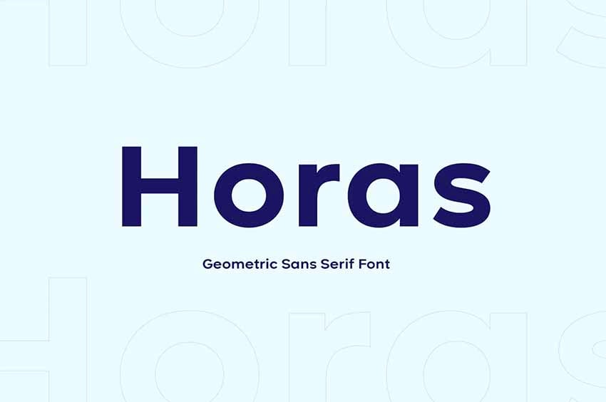 Horas Bold Fonts for Logos
