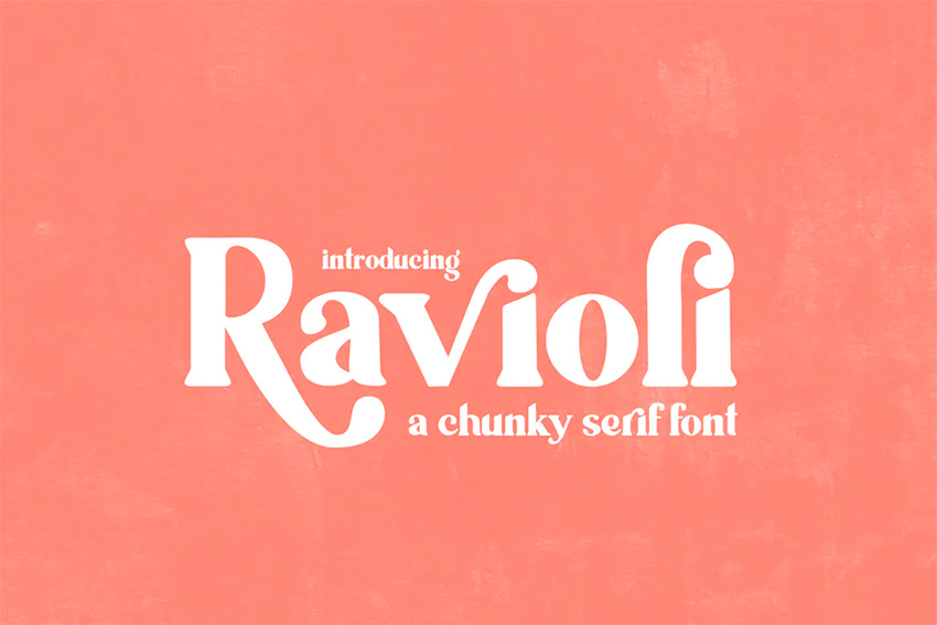 Ravioli: Big Bold Font