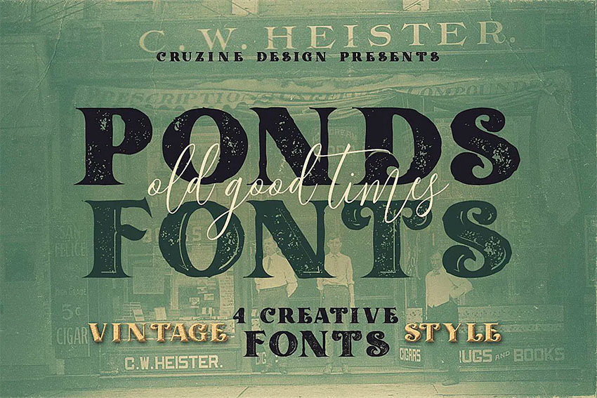 Ponds Bold Print Font