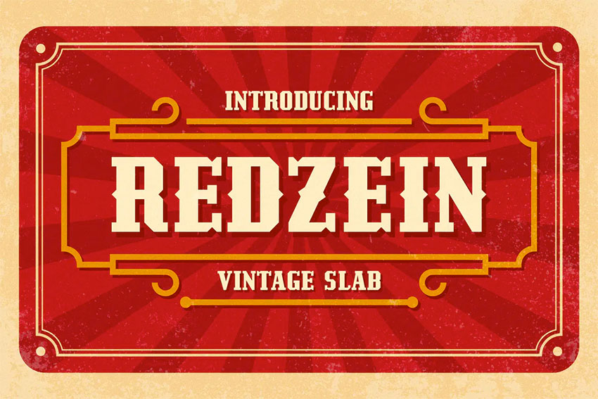Redzen Fun Bold Serif Font