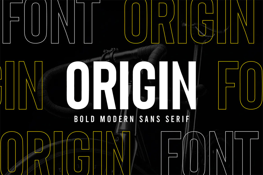 Origin Bold Type Font