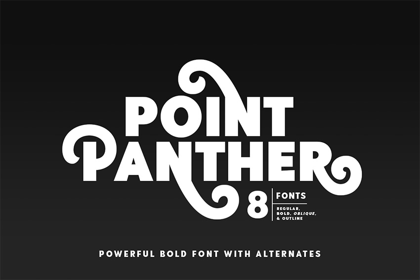 Point Panther: Fun Bold Font