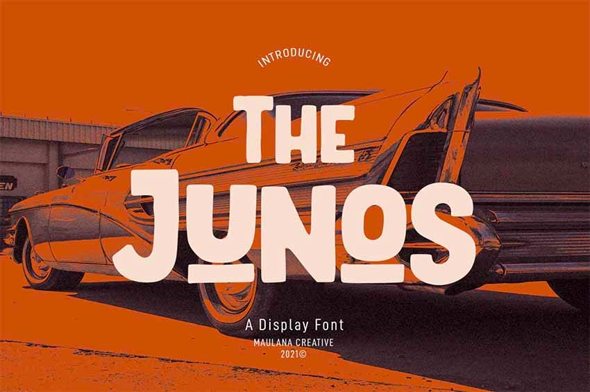 The Junos Display Font