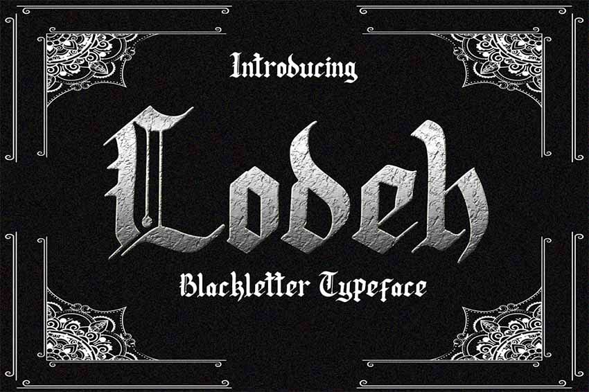 Lodeh Black Letter Typeface
