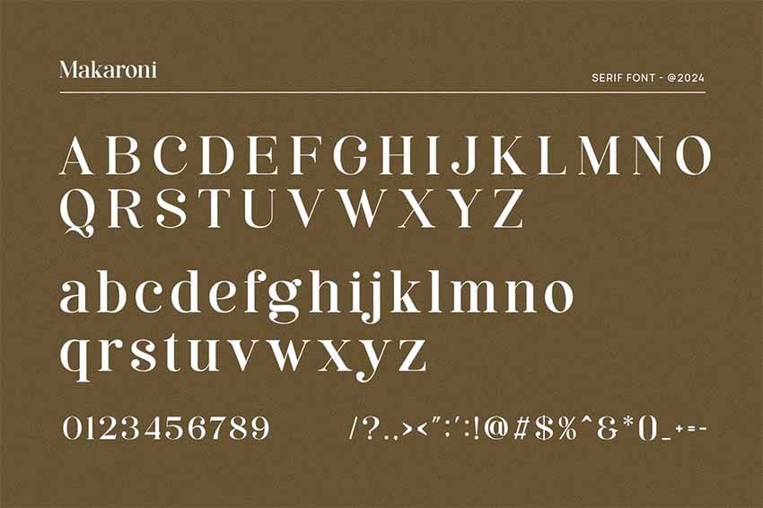 Makaroni Font