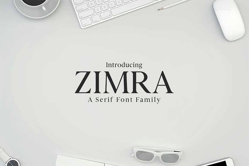 Zimra Serif Fonts Family
