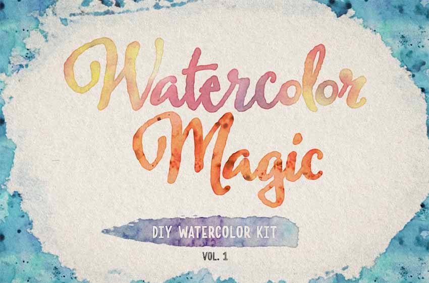 Watercolor Magic Text Effect Photoshop