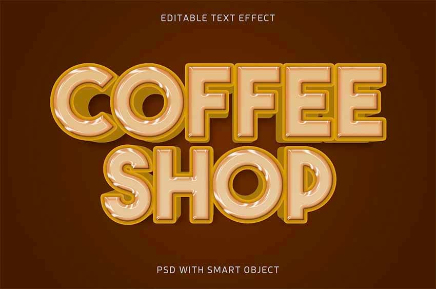 3D Text Effect Photoshop
