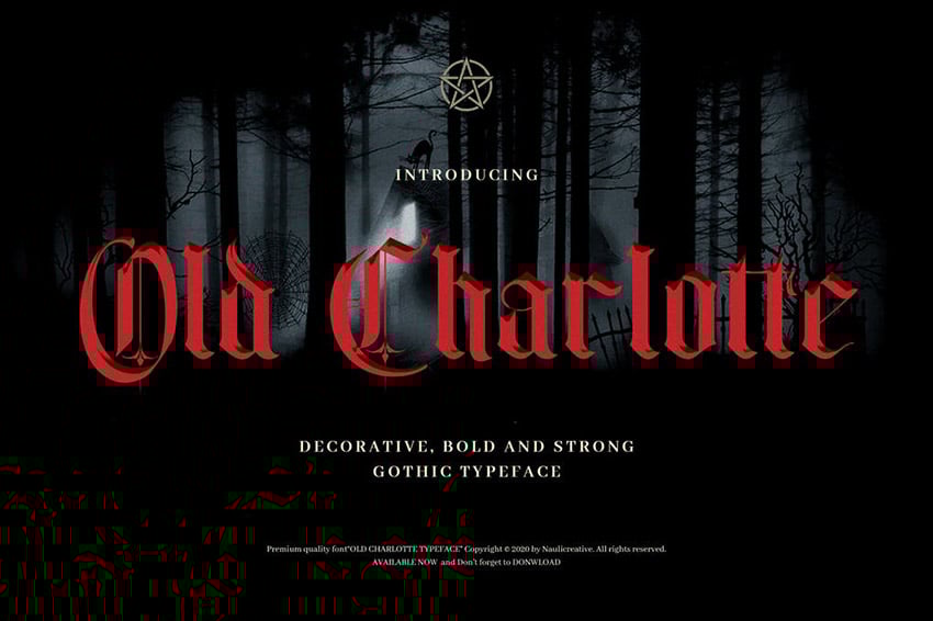 Old Charlotte: Bold Gothic Font Styles
