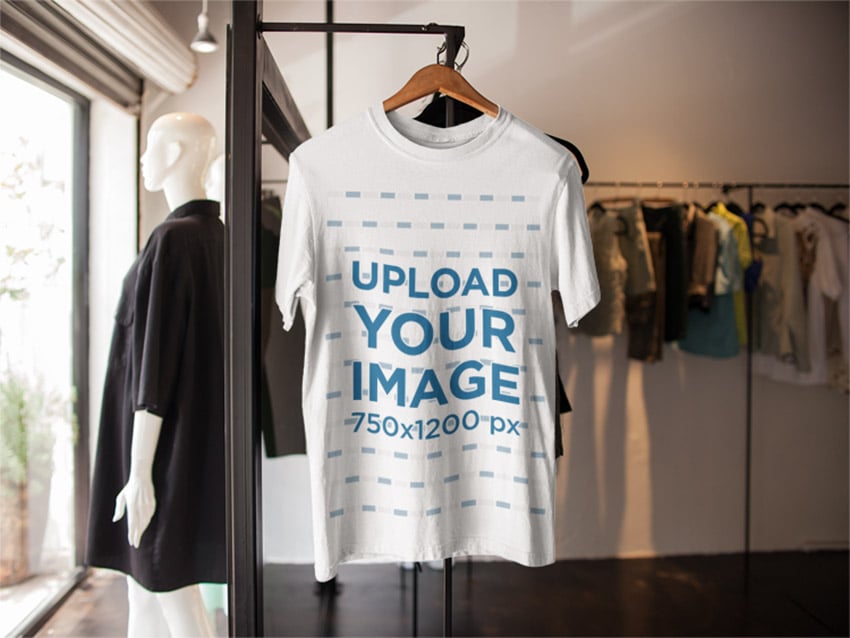 T-Shirt Mockup on a Hanger