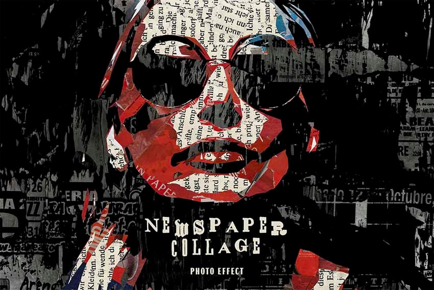 Portrait Collage Photoshop Action