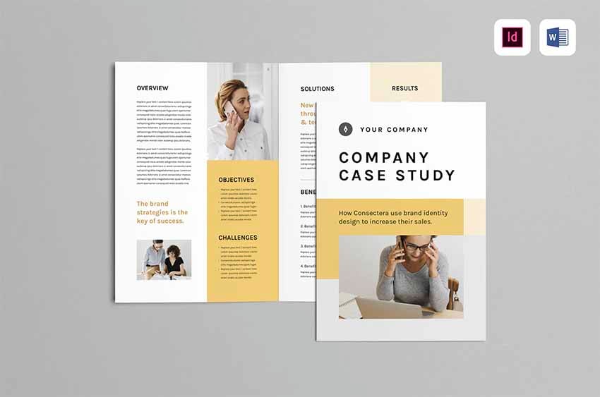 Case Study Brochure Templates Word