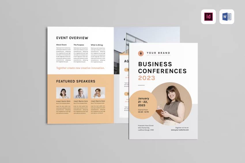 Conference Brochure Template for Microsoft Word