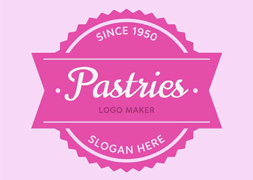 Dessert Logo Maker with Circular Badges