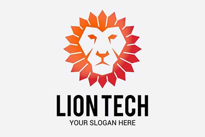 Lion Modern Tech Logo