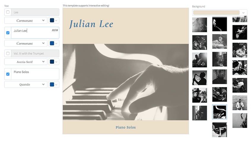 Jazz Album Cover Creator