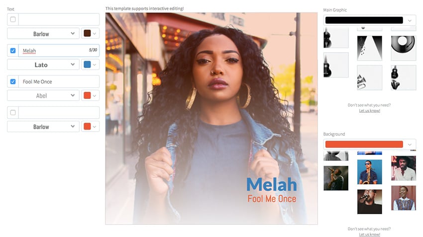 Album Cover Template for Blues Music