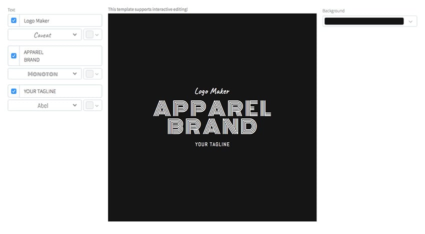 Apparel Brand Logo Design Template
