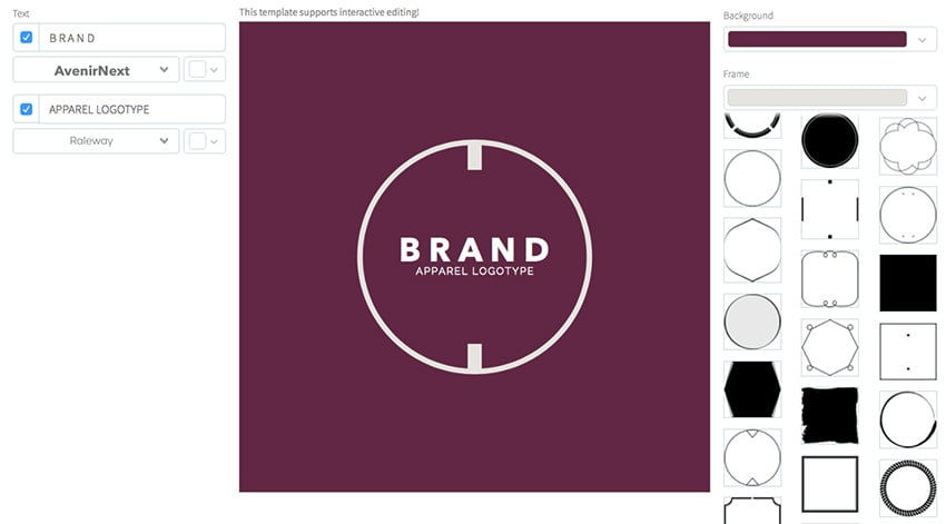 Clothing Brand Logo Maker - Simple Design
