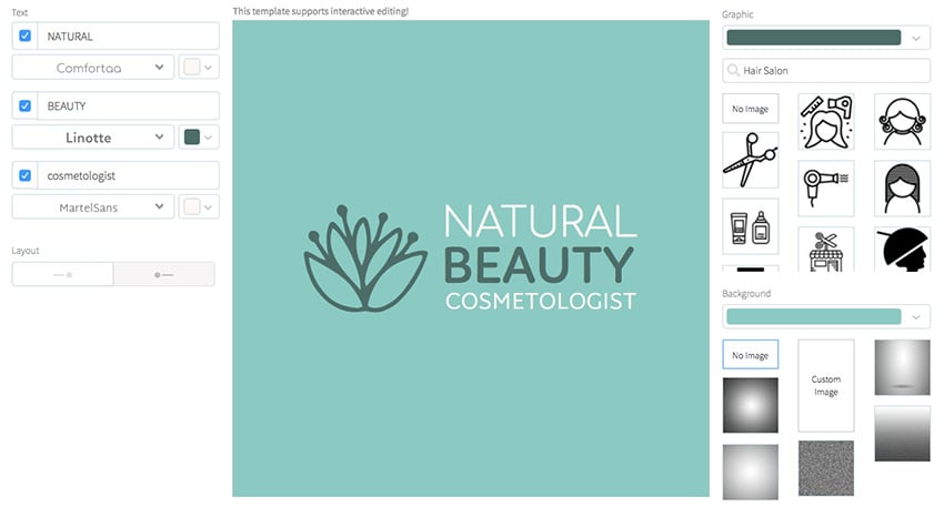 Logo Template for Natural Cosmetics
