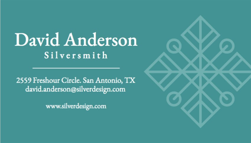 Online Business Card Maker to Design a Jewelry Business Card