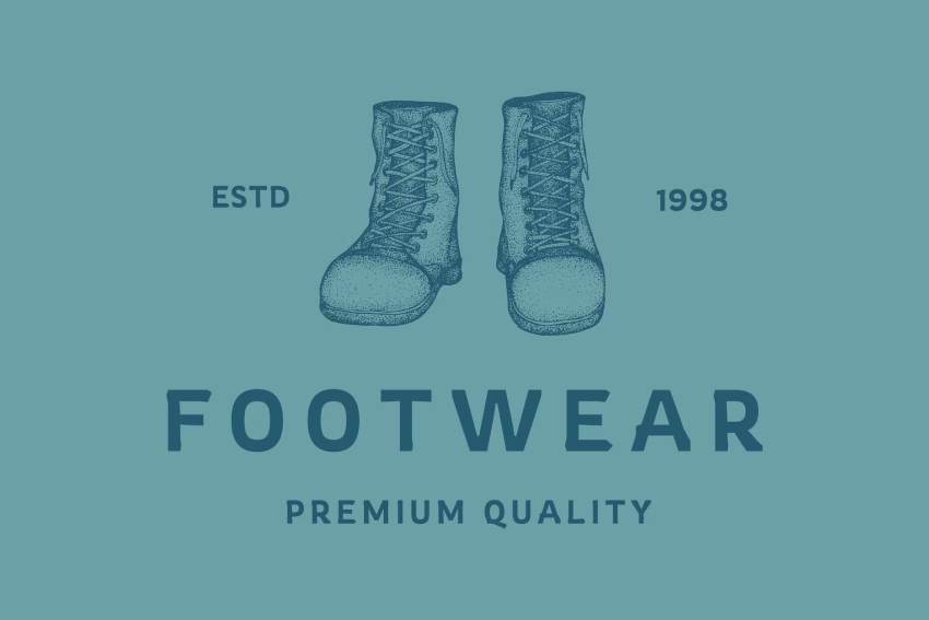 Vintage Footwear: Logo for Clothing Brand