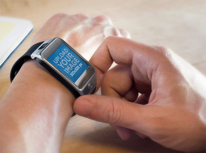  Product Mockup Template Samsung Galaxy Gear 2 Gesture