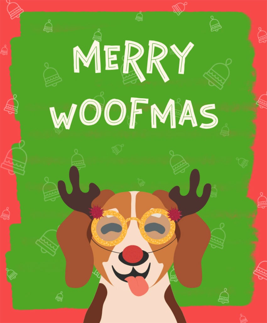 Christmas T-Shirt Design Generator with Dog