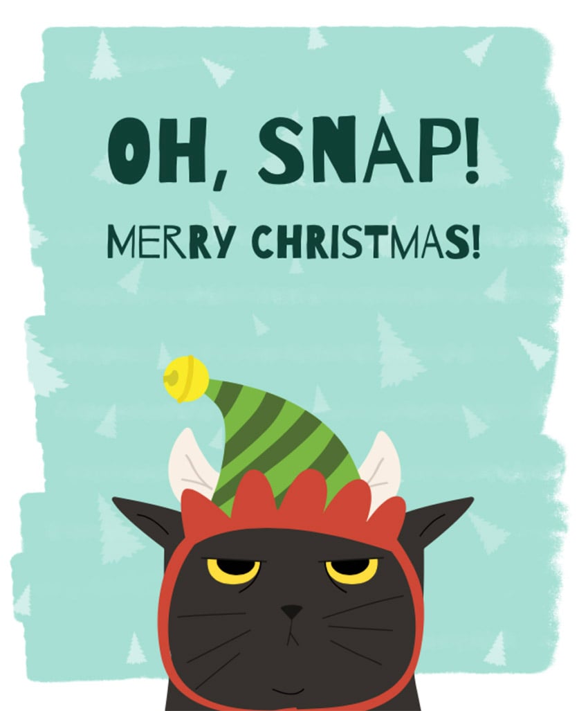 Christmas T-Shirt Design Maker with Grumpy Cat Graphic