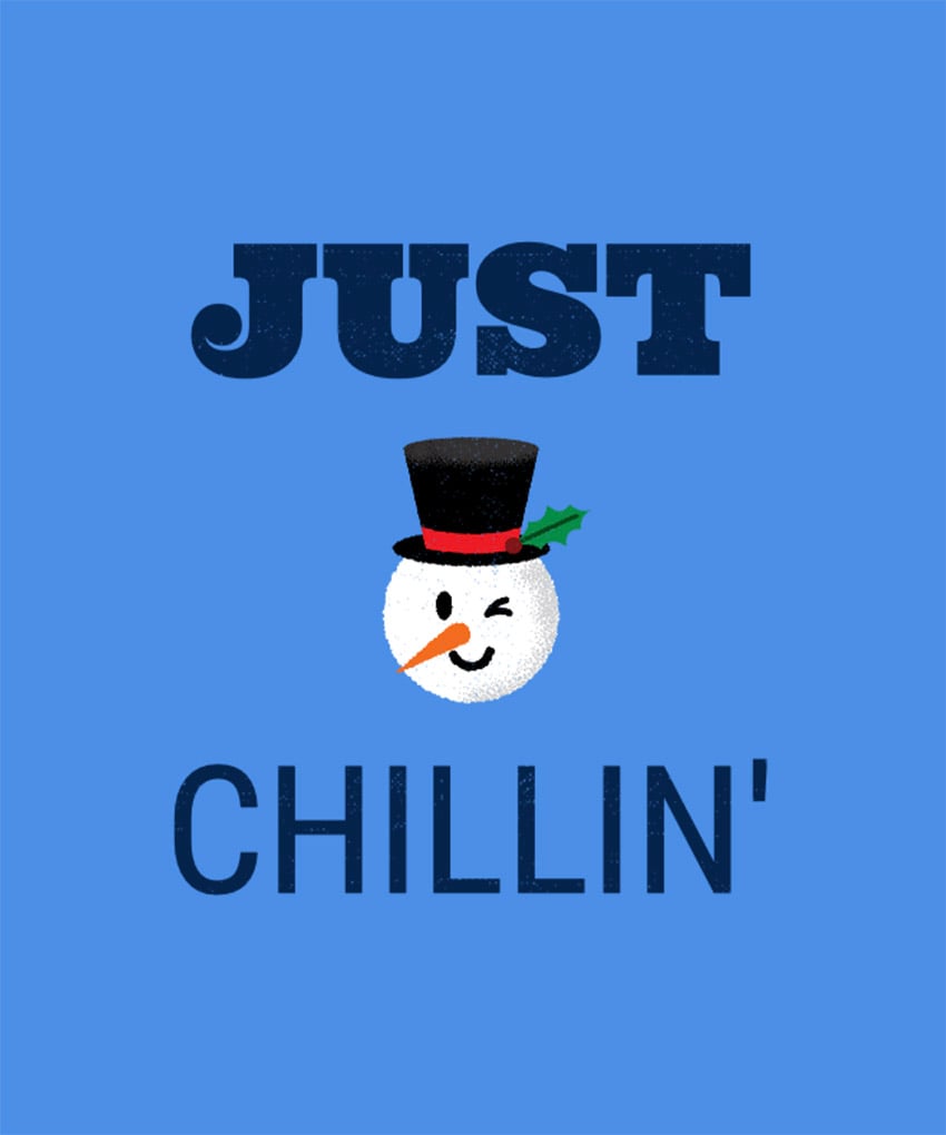 Comical Christmas T-Shirt Design Template