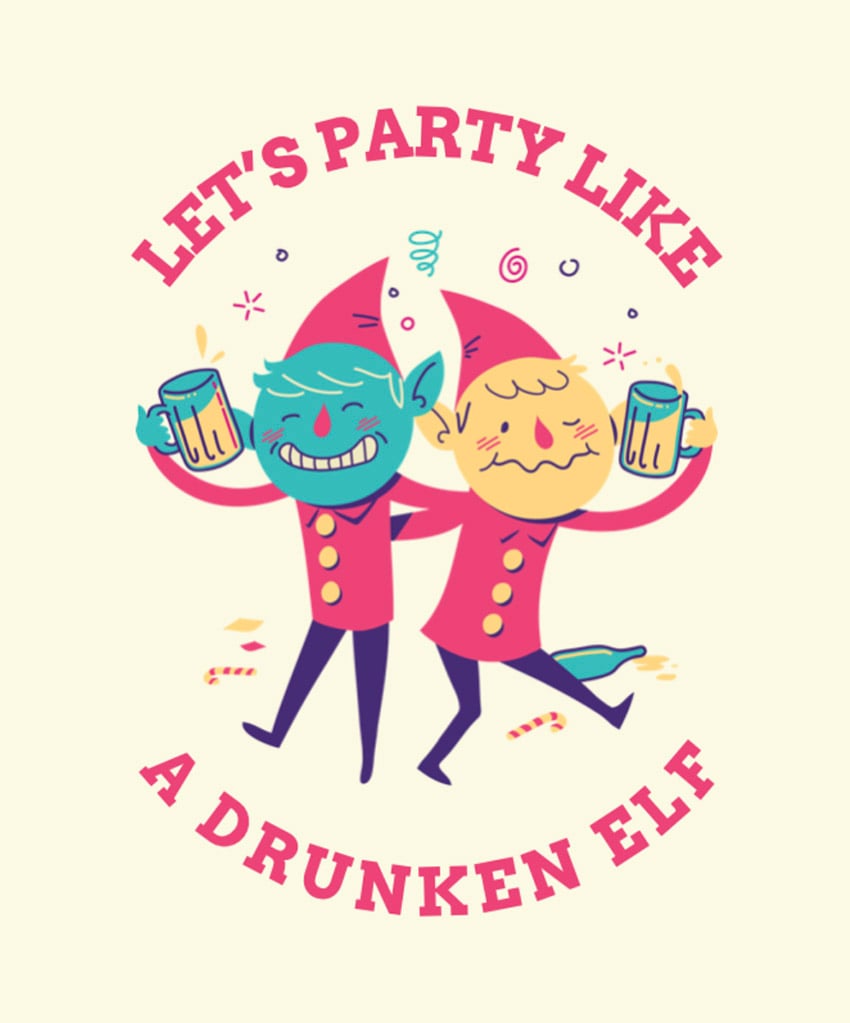 Ugly Xmas T-Shirt Design Maker with Cartoons