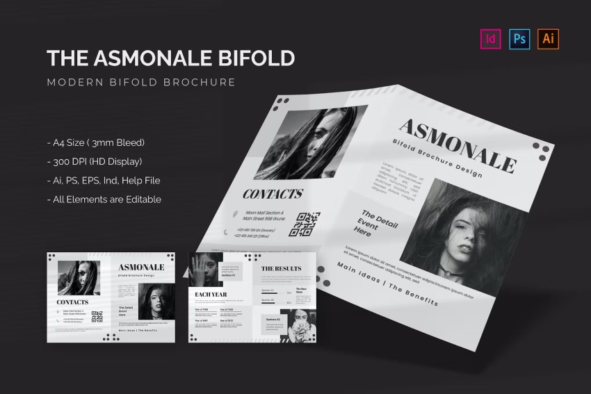 Asmonale Photoshop Brochure Template