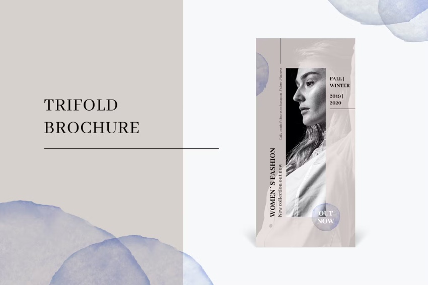Fashion Trifold Brochure Template Photoshop