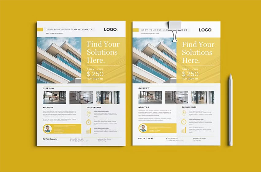 Colorful Real Estate Marketing Flyers 