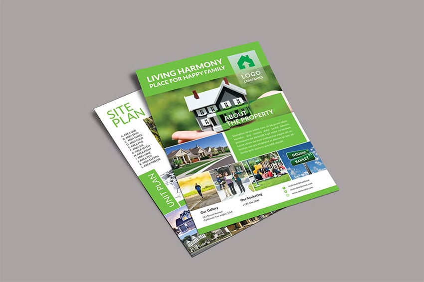 Double-Sided Real Estate Templates