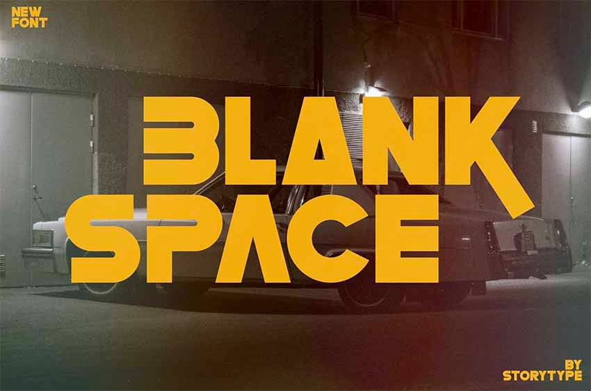 Blank Space Bold Font
