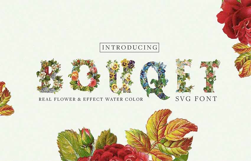 Bouqet Flower Typeface
